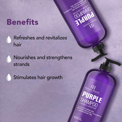 Champú Púrpura Botanic Hearth, textura cremosa, aroma de lavanda durante la ducha