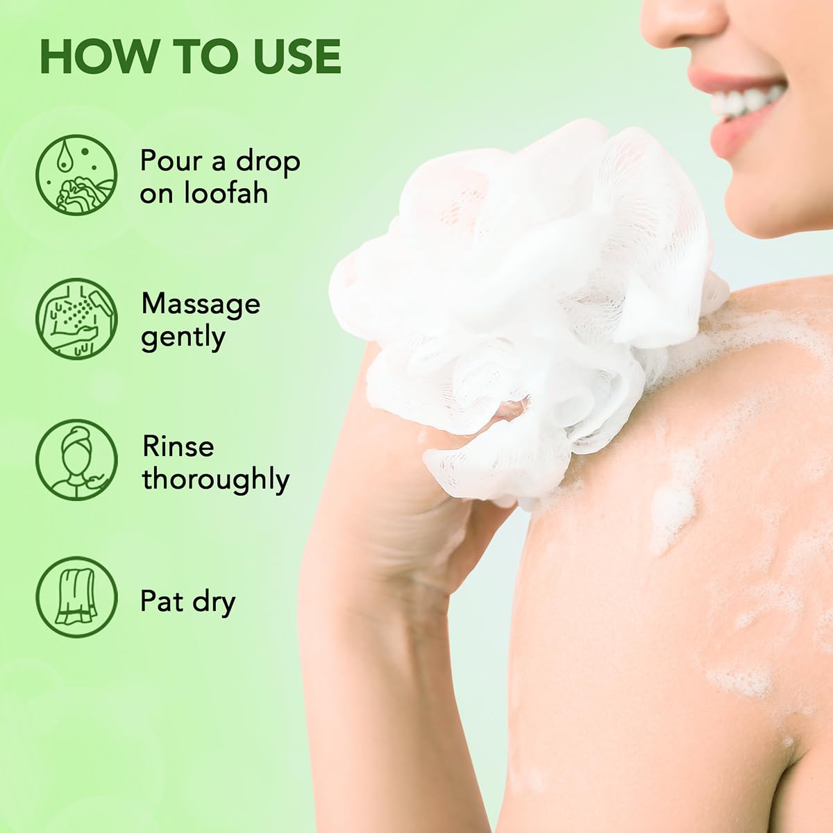 Botanic Hearth Tea Tree Body Wash in the shower setting.