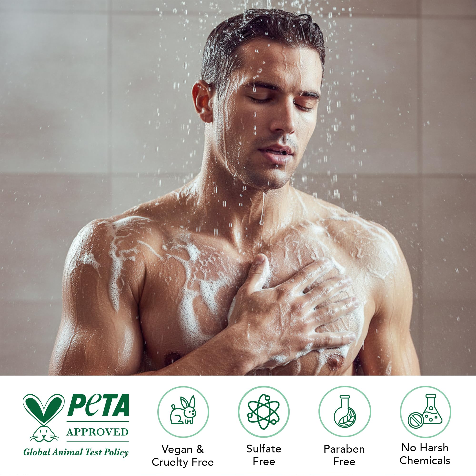 Botanic Hearth Tea Tree Body Wash libre de sulfatos protege la piel
