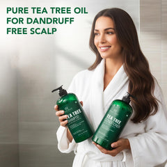 Botanic Hearth Tea Tree Oil drop highlighting purity and scent