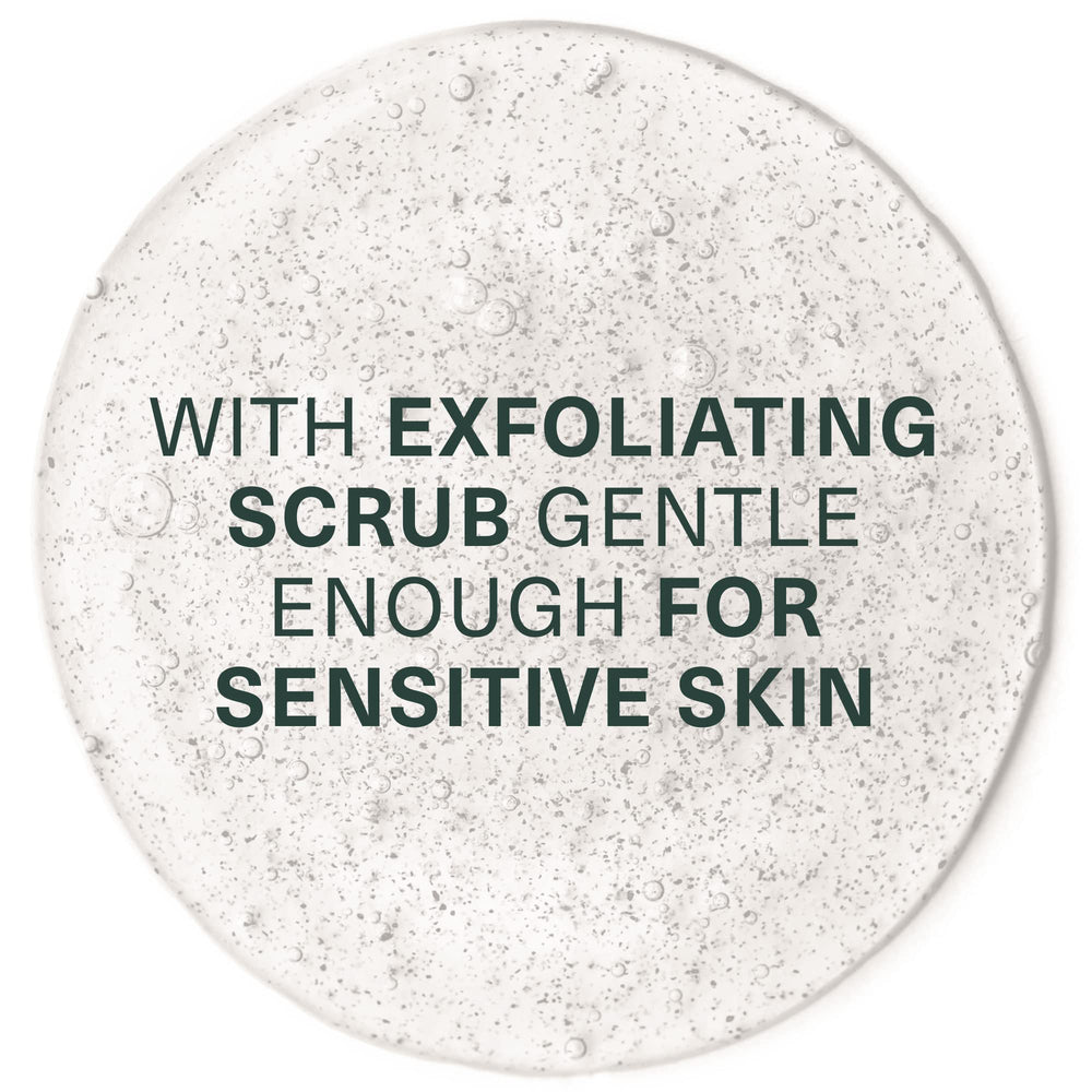 Pump dispenser on Botanic Tree glycolic face wash for easy use.