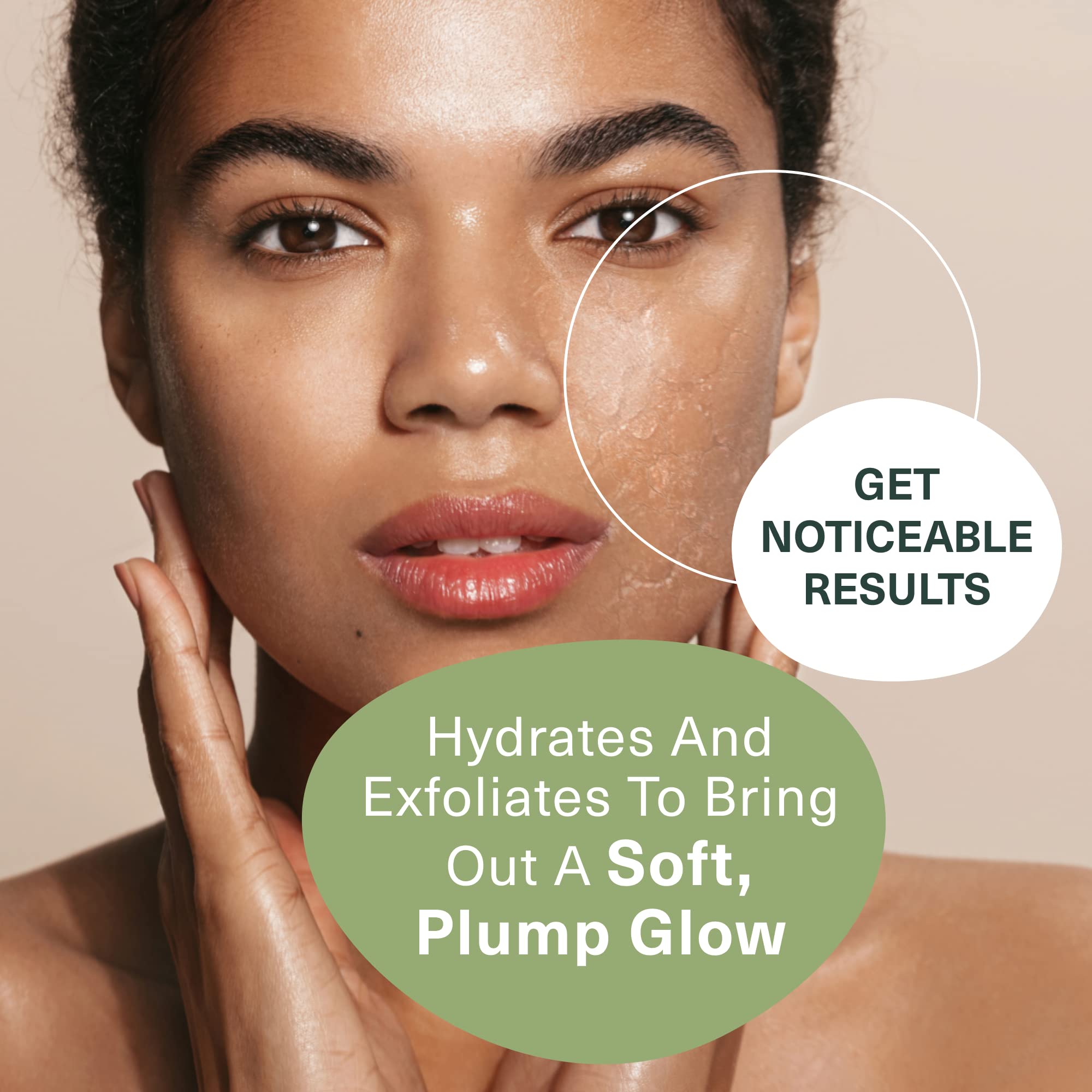 Botanic Tree Hydrating Glycolic Cleanser close-up texture shows a smooth, non-drying feel.