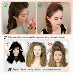 Botanikind high cranium headband provides instant lift and volume.