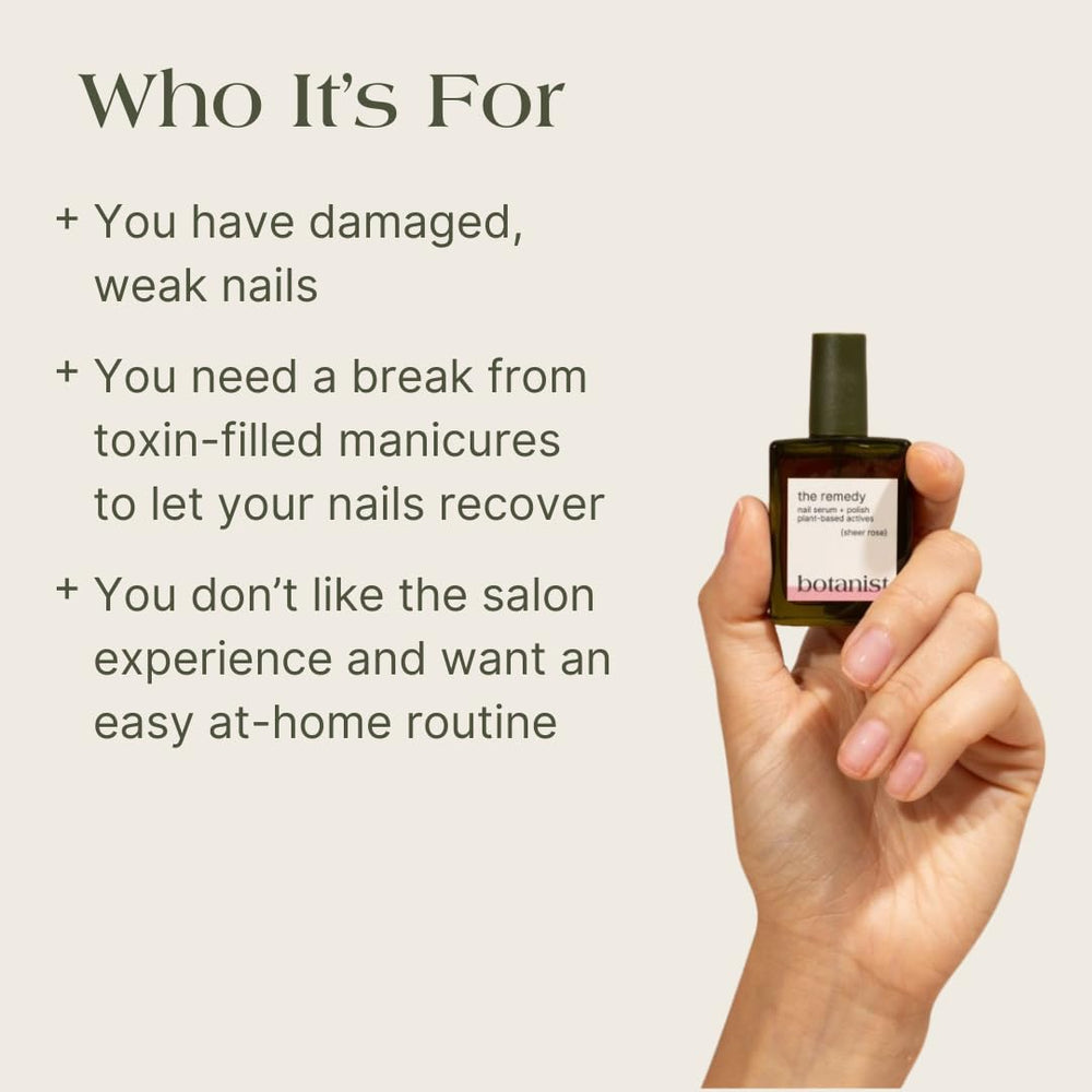 Botanist Nails Fórmula 21 libres de ingredientes tóxicos para uñas.