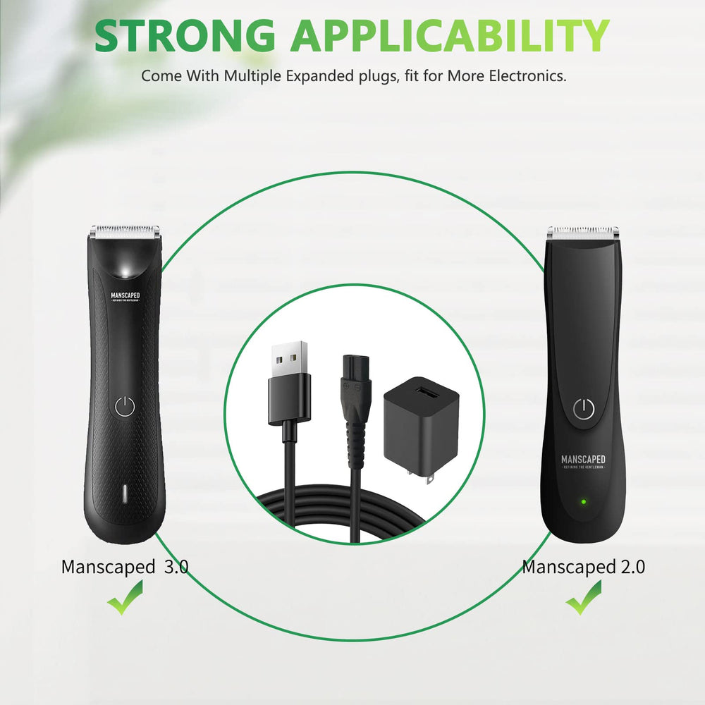 Bouge Manscaped Lawn Mower 2.0 charger side view for compatibility