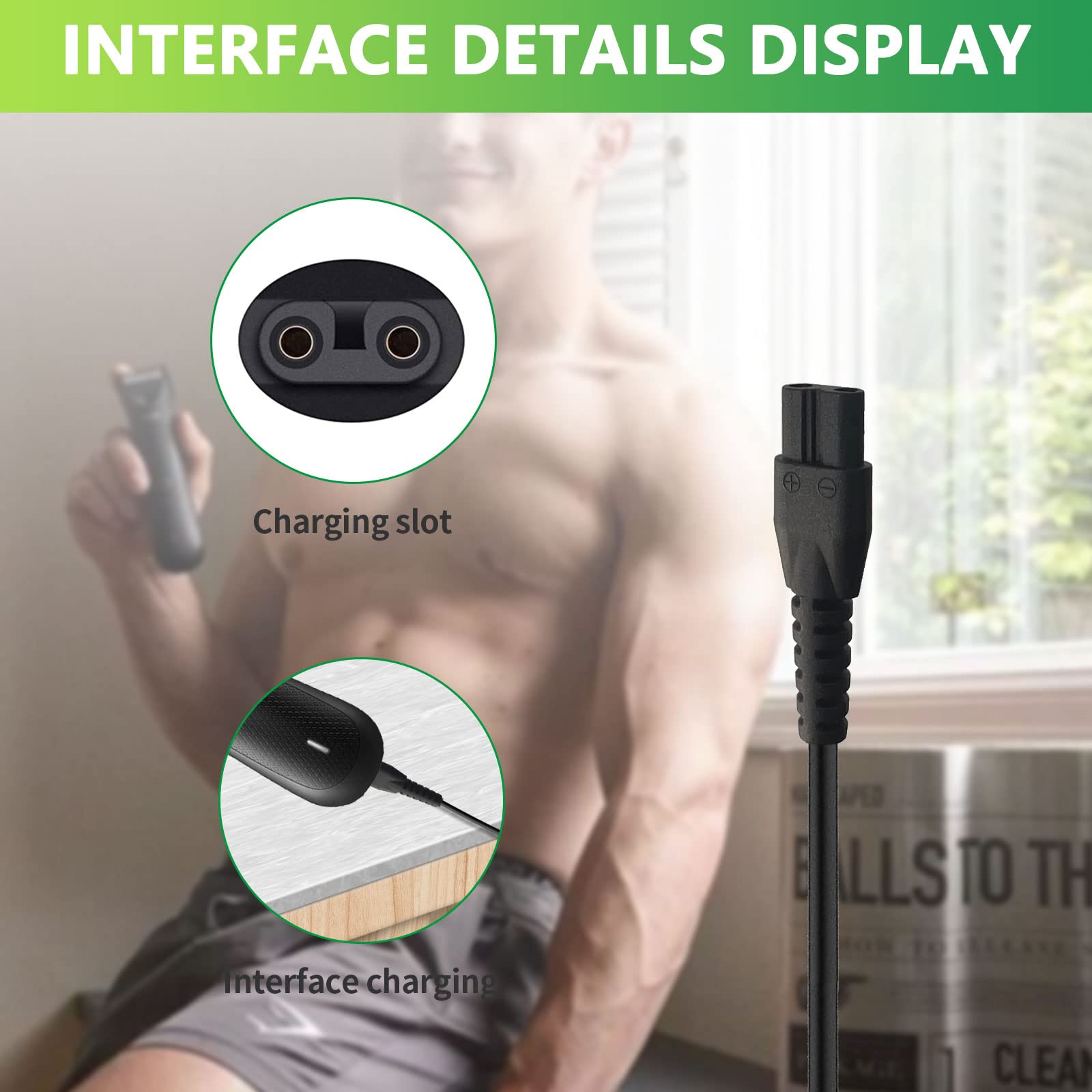 Bouge US plug charger cable coiled for easy storage