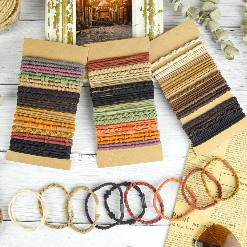 Bouiexye pulseras pelo boho, 10 colores, combinables para atuendos.