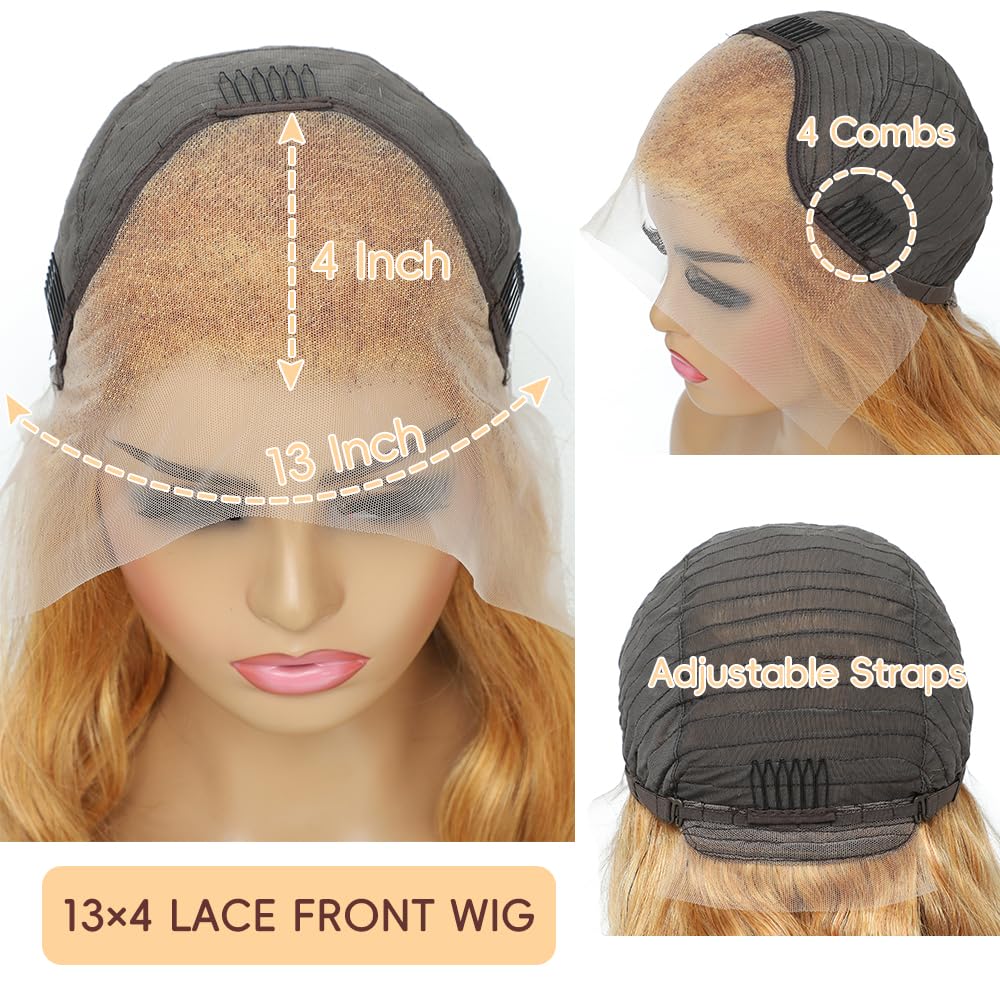 Boumon honey blonde wig ideal for weddings and events.