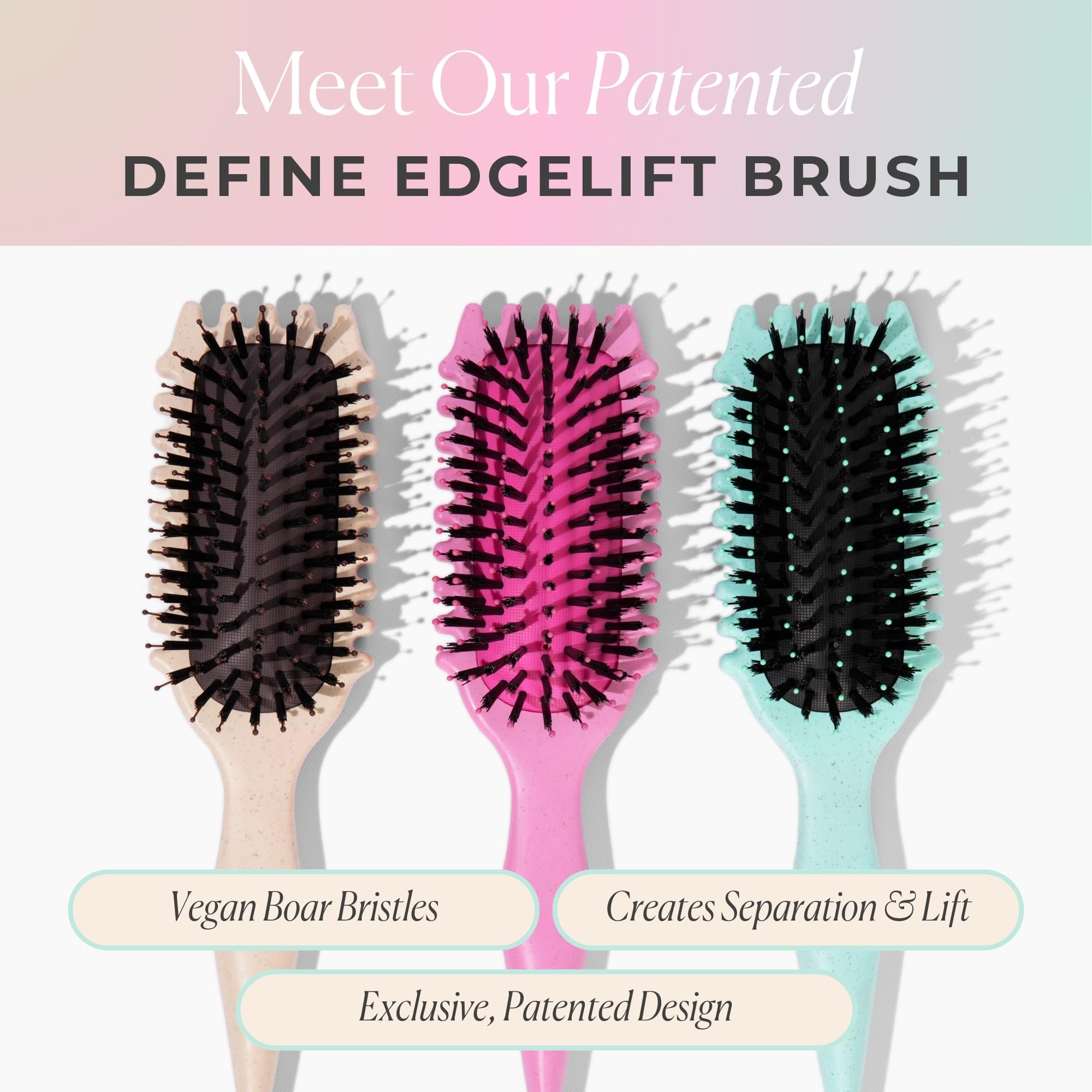 Bounce Curl Define EdgeLift Brush PLA base and handle for sustainable styling