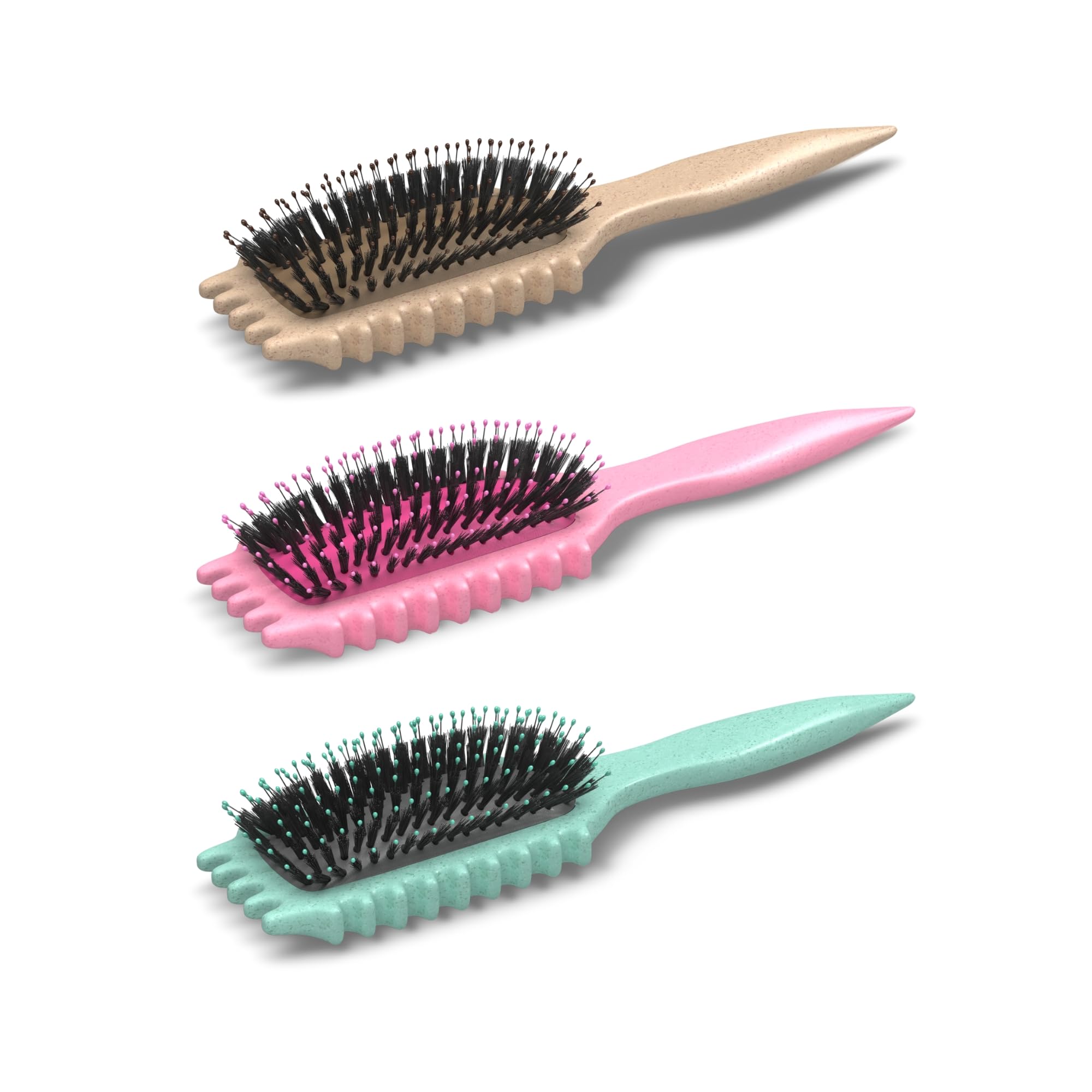 Bounce Curl Define EdgeLift Brush vegan boar bristles for smooth glide and frizz control