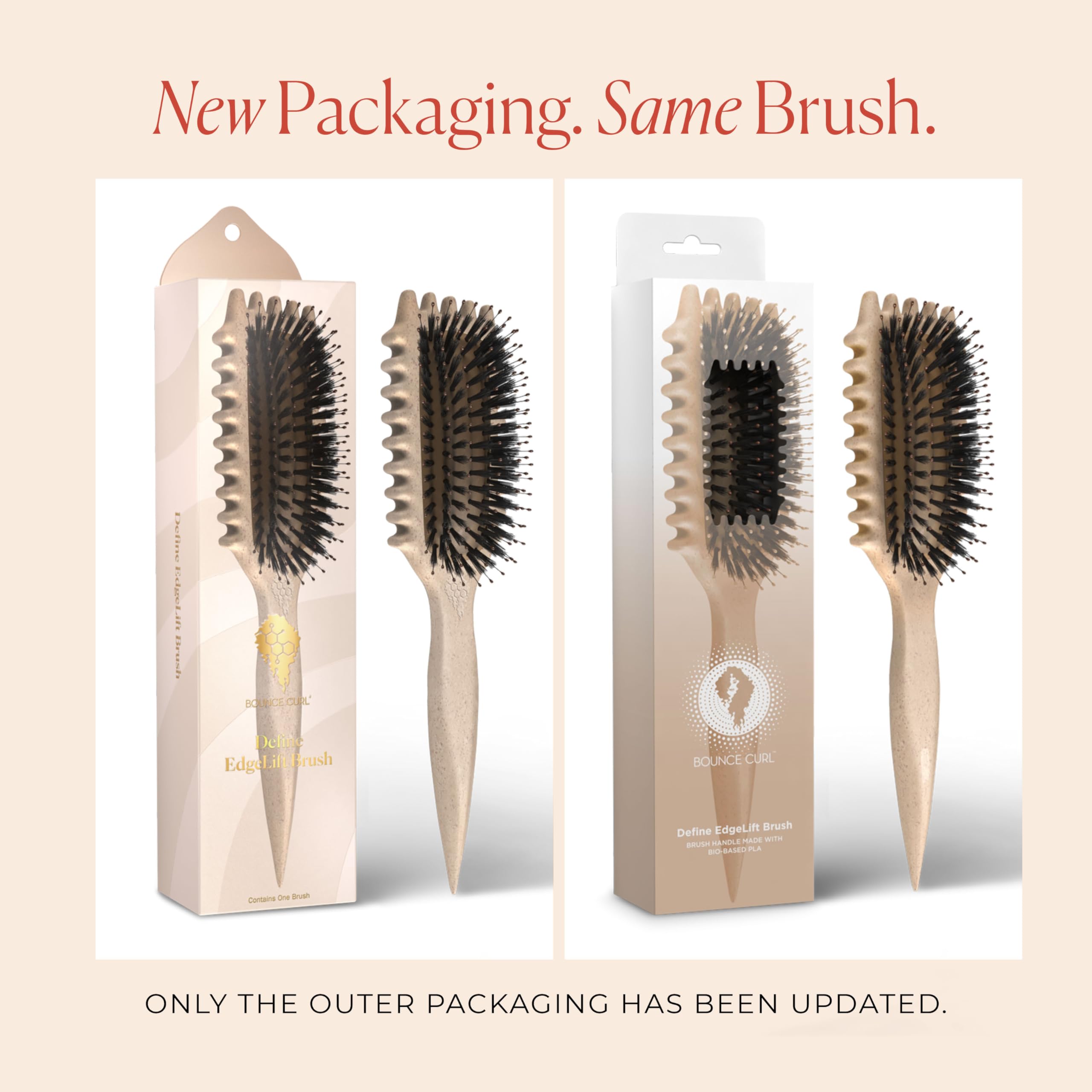 Bounce Curl Define EdgeLift Brush defining curls in action with controlled definition.