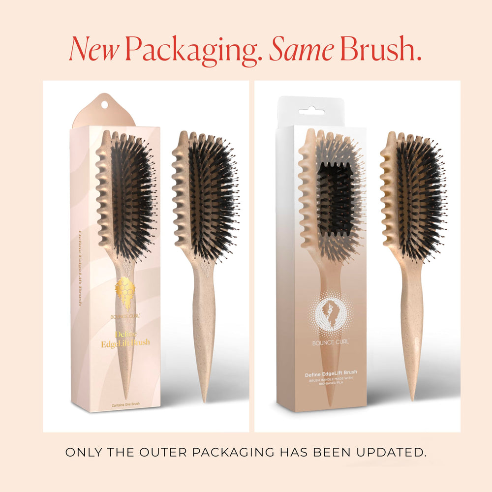 Bounce Curl Define EdgeLift Brush defining curls in action with controlled definition.