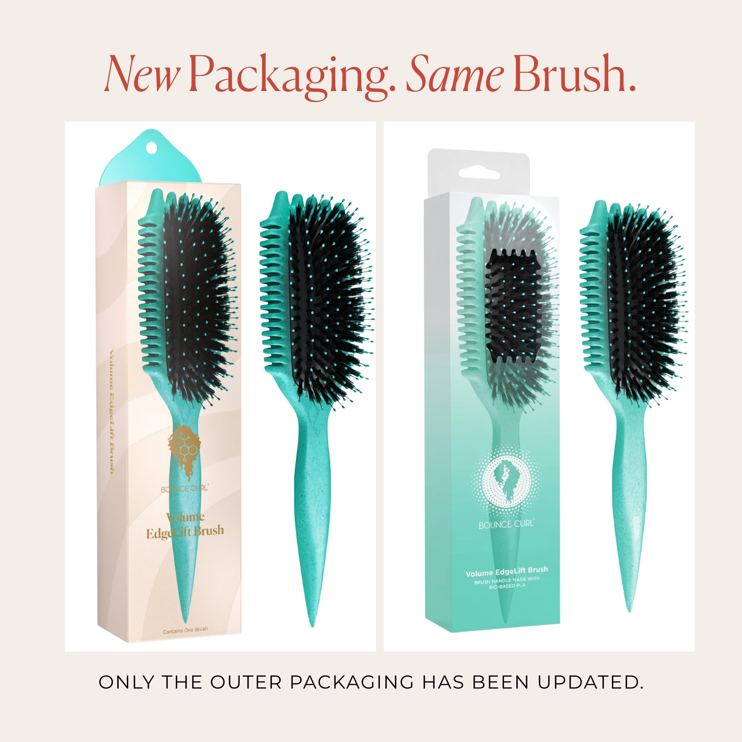 Bounce Curl Volume EdgeLift Brush eco-friendly materials support sustainable beauty.