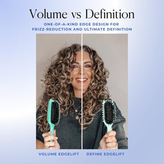 Bounce Curl Volume EdgeLift Brush | 5-in-1 Tool for Volumized, Defined Curls (Blue)