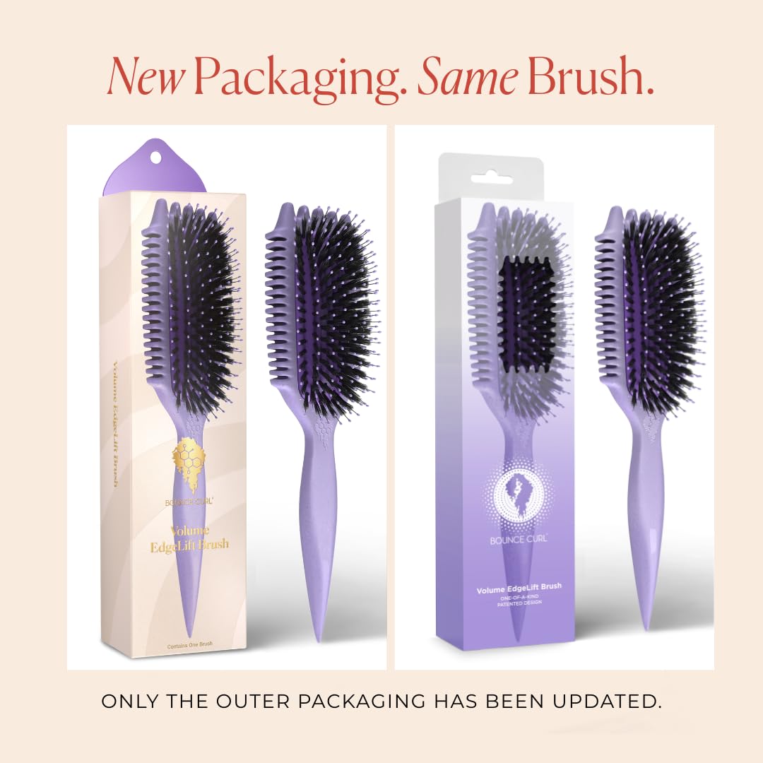 Bounce Curl Volume EdgeLift Brush side edge details show precise clump separation for volume