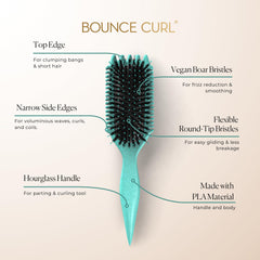 Bounce Curl Volume EdgeLift Brush vent detail speeds drying and reduces frizz.