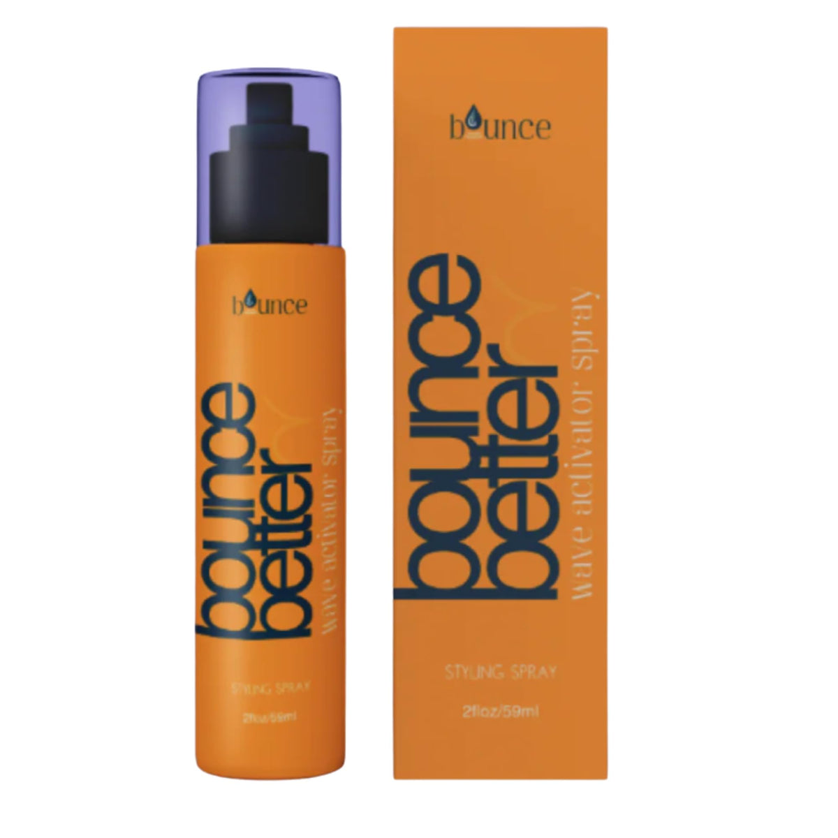 BOUNCE STYLE Bounce Better Wave Activator bottle pump enabling easy detangling and defined curls.