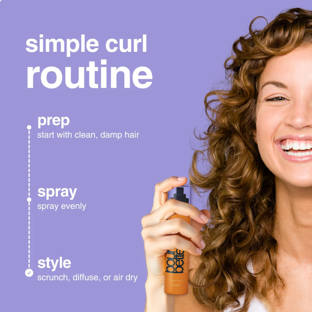 BOUNCE STYLE Bounce Better Wave Activator mist spray delivering lightweight hydration and frizz reduction.
