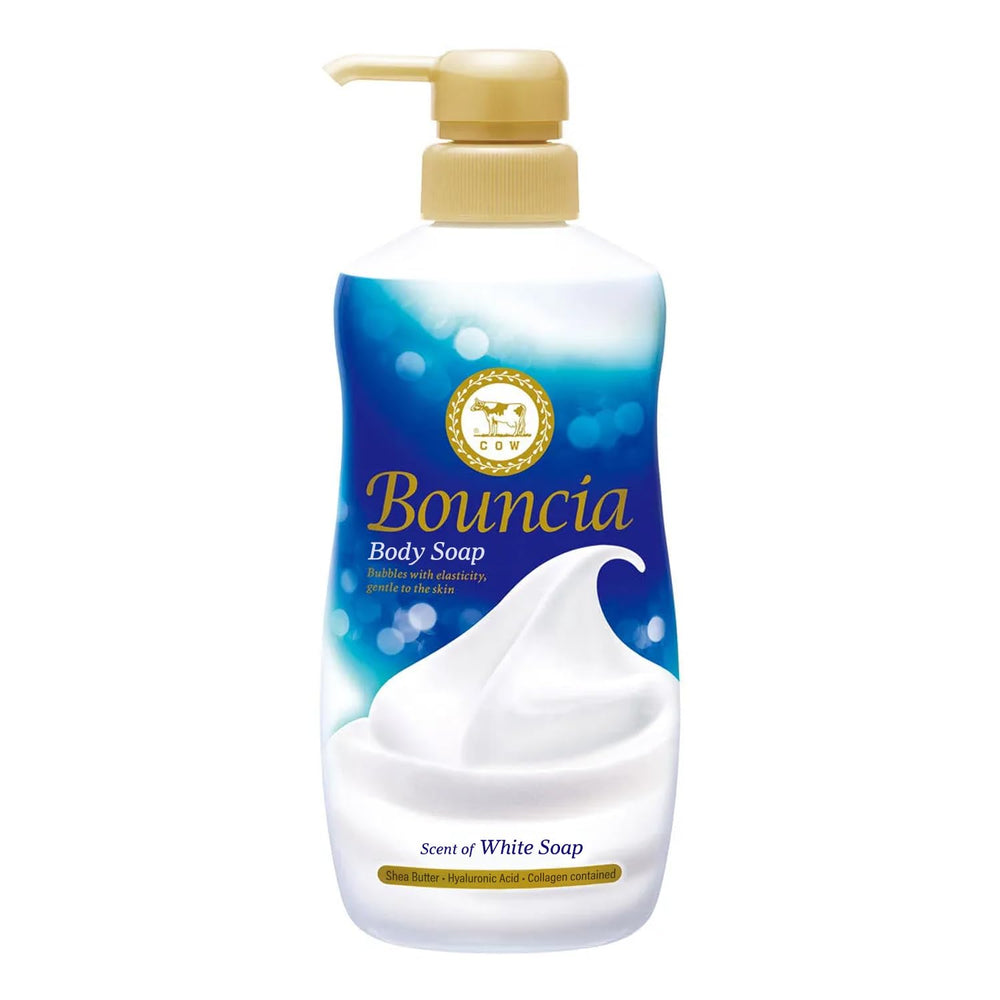 Jabón corporal premium de Bouncia, hidratante para uso diario.