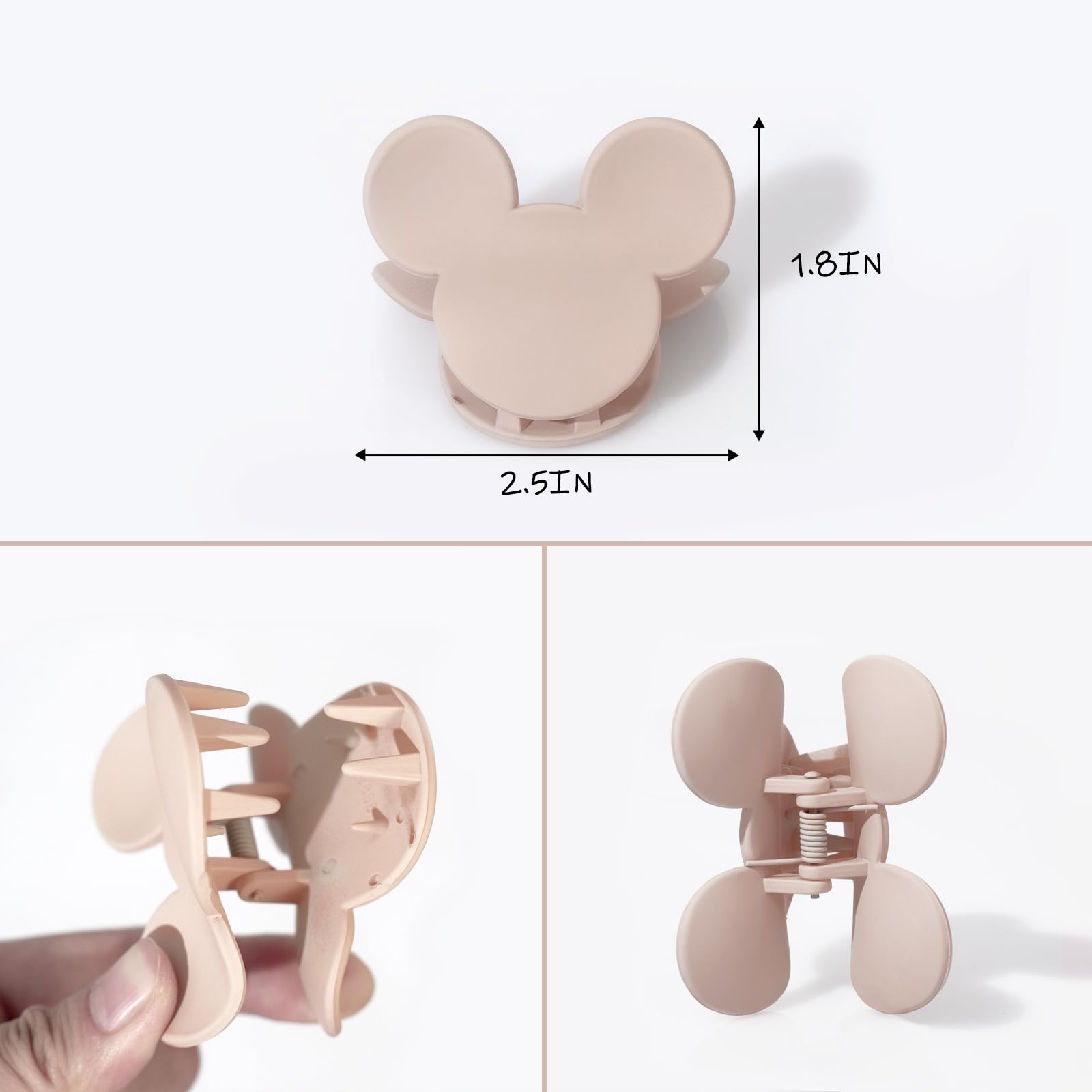 BOUNIQ clip corto orejas de ratón, ideal para media coleta.