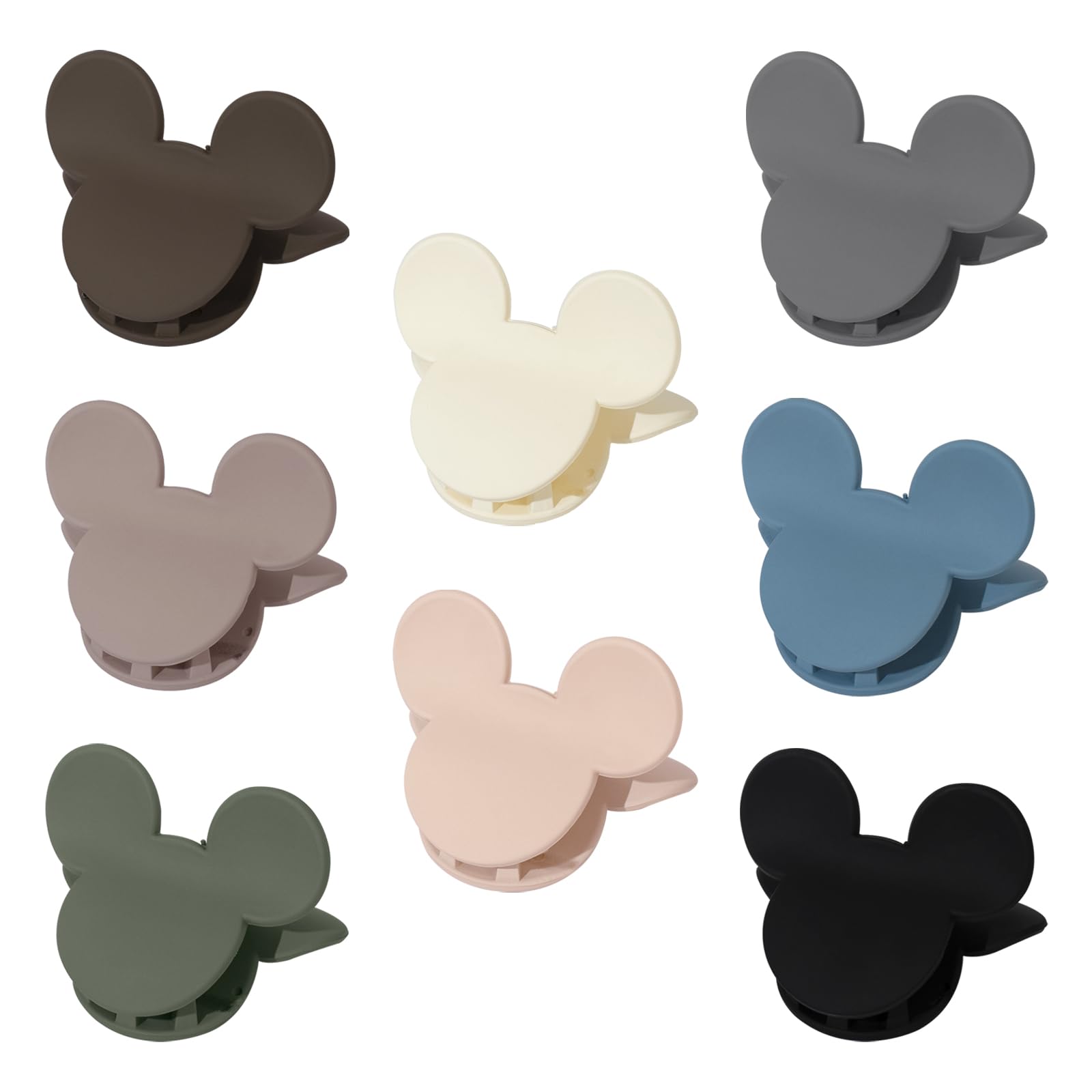 BOUNIQ pinzas de pelo orejas de ratón, juego multicolor para recogidos rápidos.