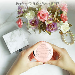 BoutikPro mirror featuring engraved front message for sisters