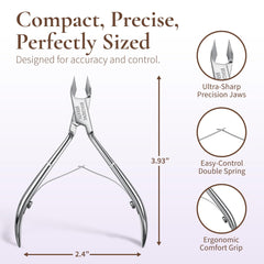 Ergonomic handle on BOXGROVE Nipper for comfortable grip during nail work.