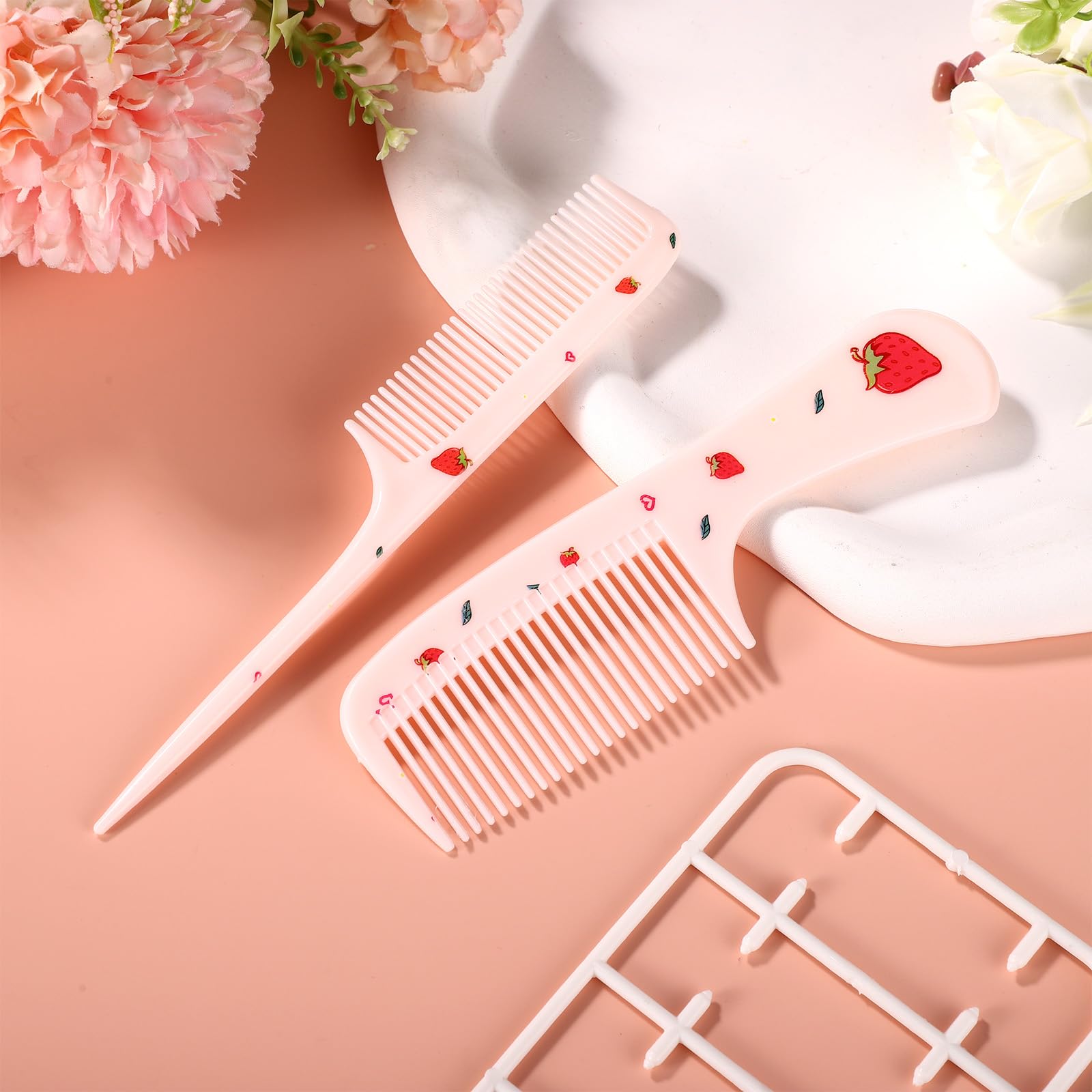 BOXOB two-piece set showcases pink strawberry design for everyday use.