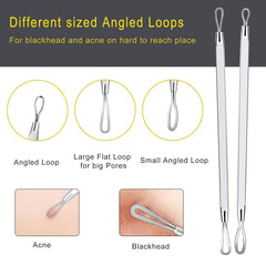 Boxoyx blackhead remover tools with metal case keep tools organized and portable.