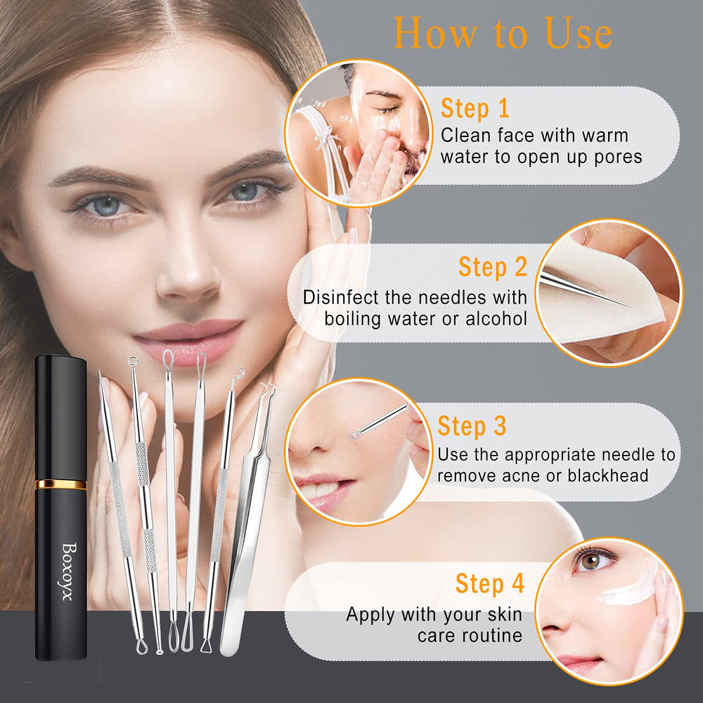 Boxoyx facial care guidance with warm cloth and prep before use