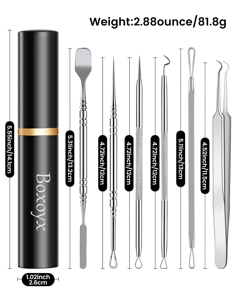 Boxoyx metal case storage keeps tools organized.