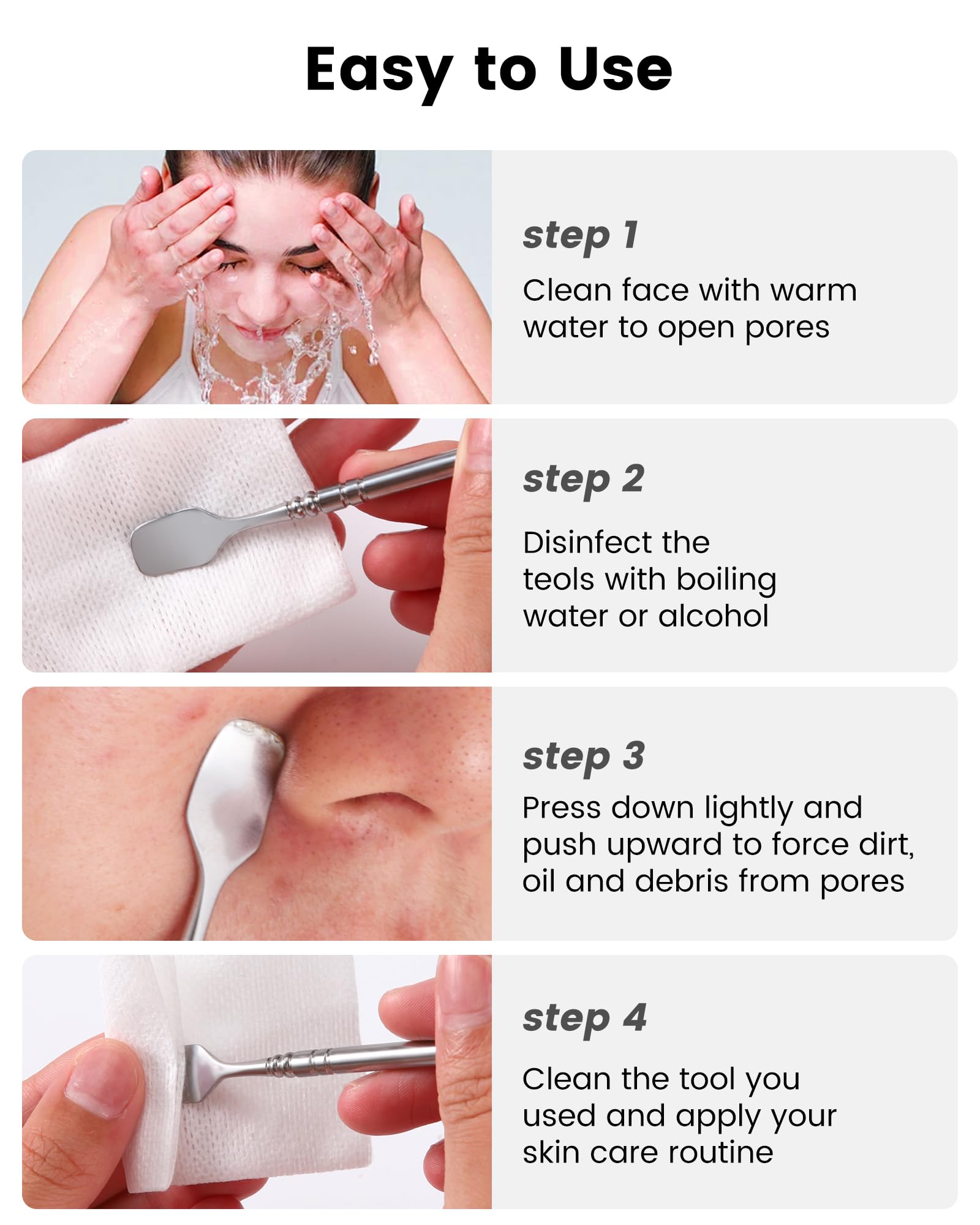 Boxoyx professional sharp acne needle set in sleek kit.