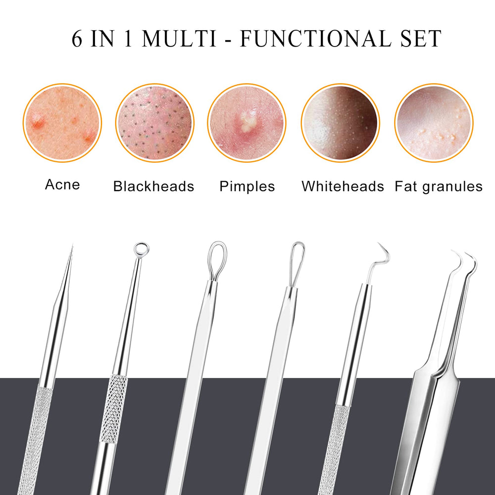 Boxoyx stainless steel pimple extractor shows rust-free surface and safety