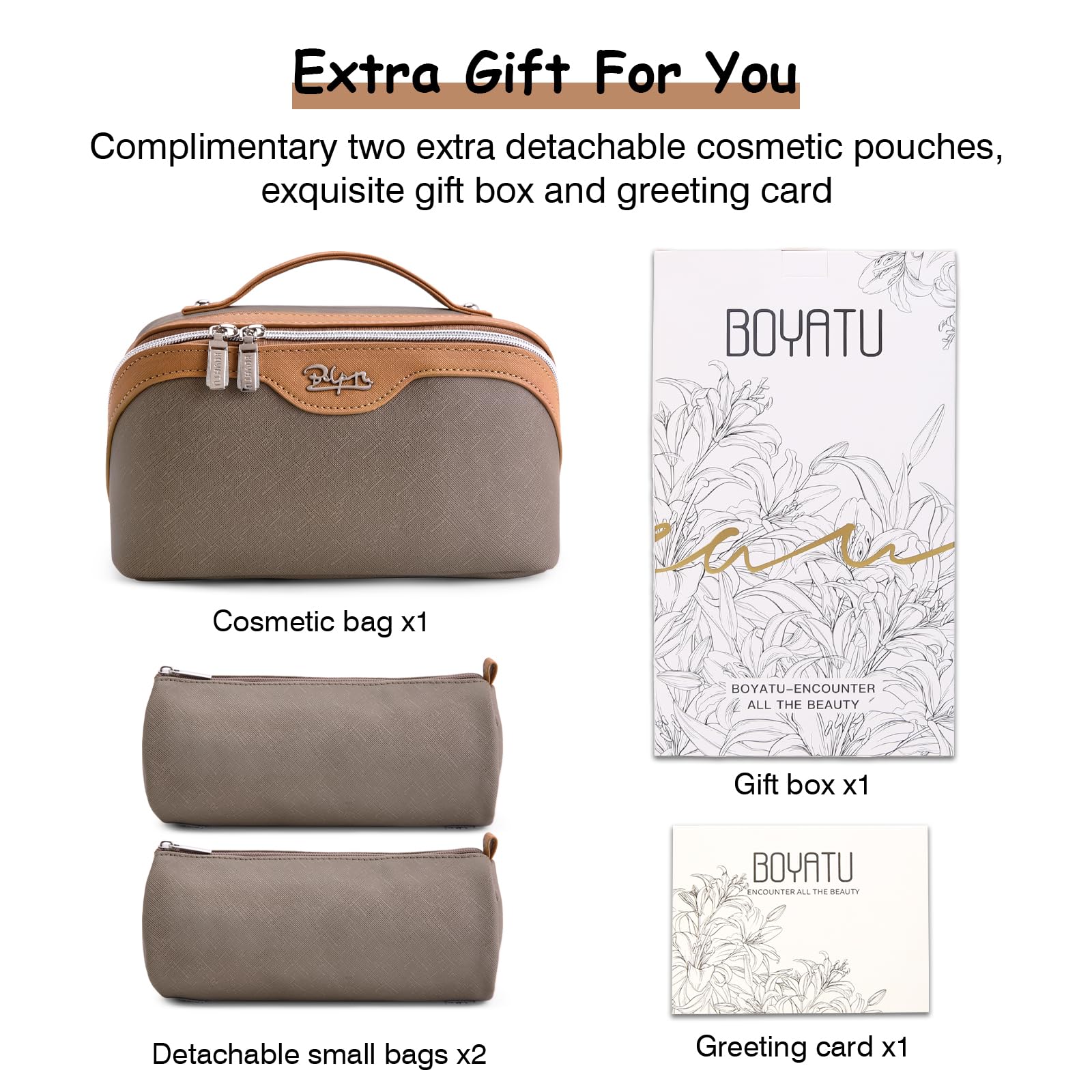 BOYATU travel bag with handle for easy carry and airport access.