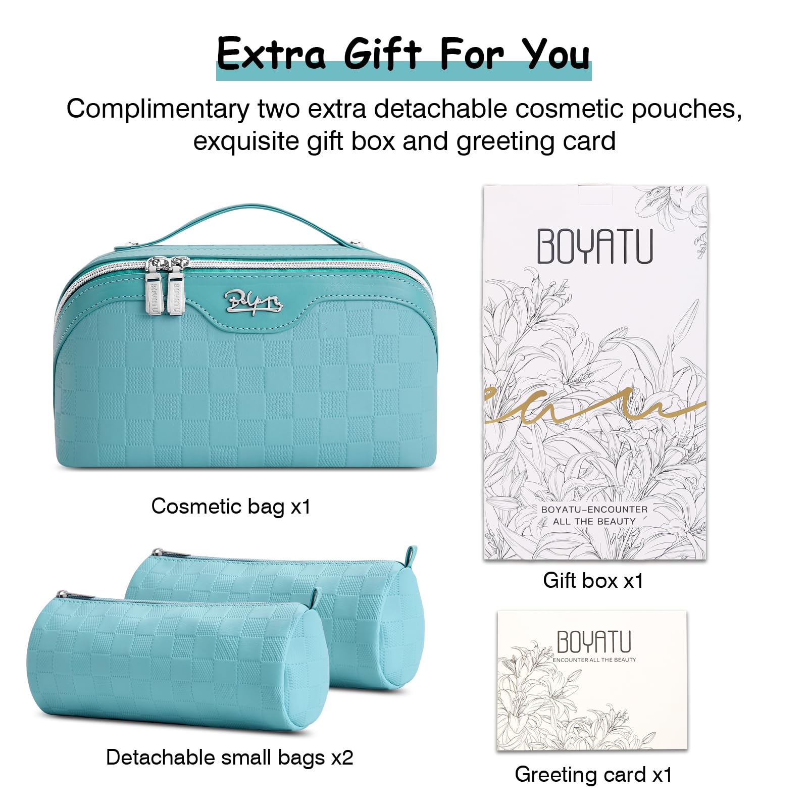 BOYATU faux-leather case cleans quickly with a single wipe.