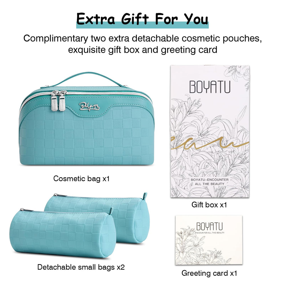BOYATU faux-leather case cleans quickly with a single wipe.