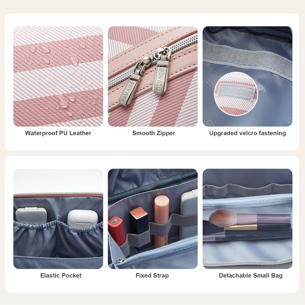 Boyatu detachable small pouches for versatile organization on trips.