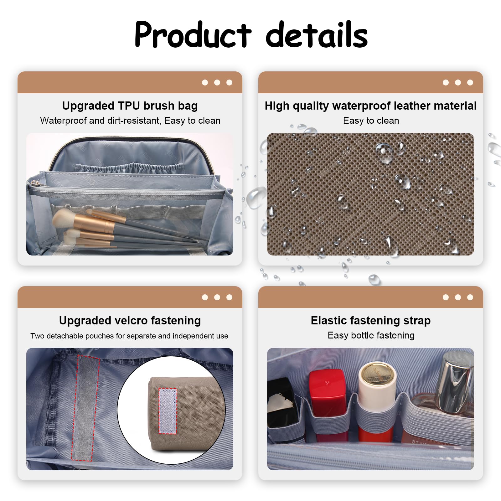 BOYATU compact grey pouches designed for quick access to essentials.