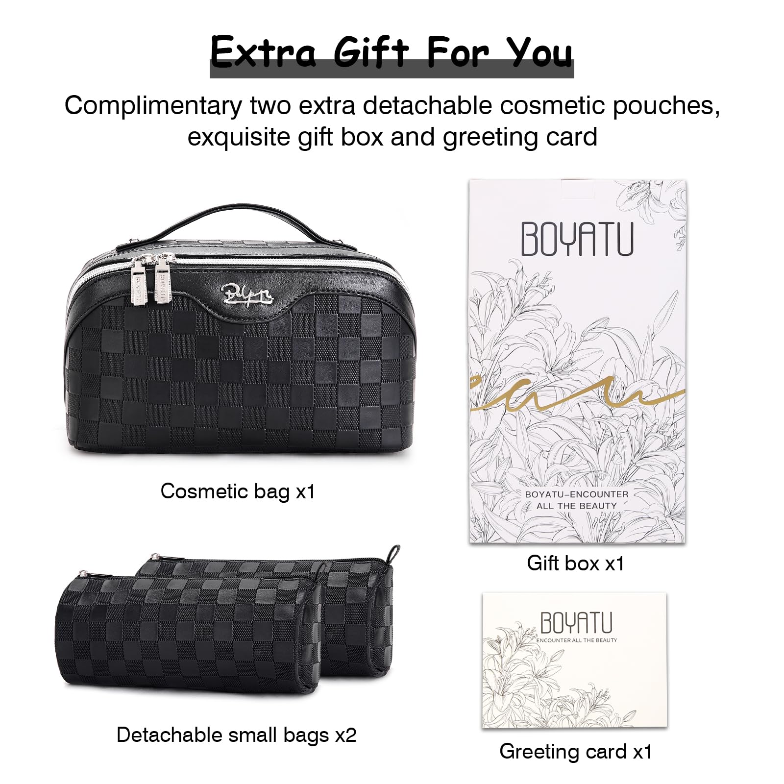 BOYATU travel essentials case shown in bathroom for on the go routines