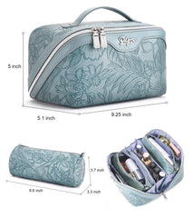 BOYATU makeup bag interior compartments keep cosmetics neatly separated