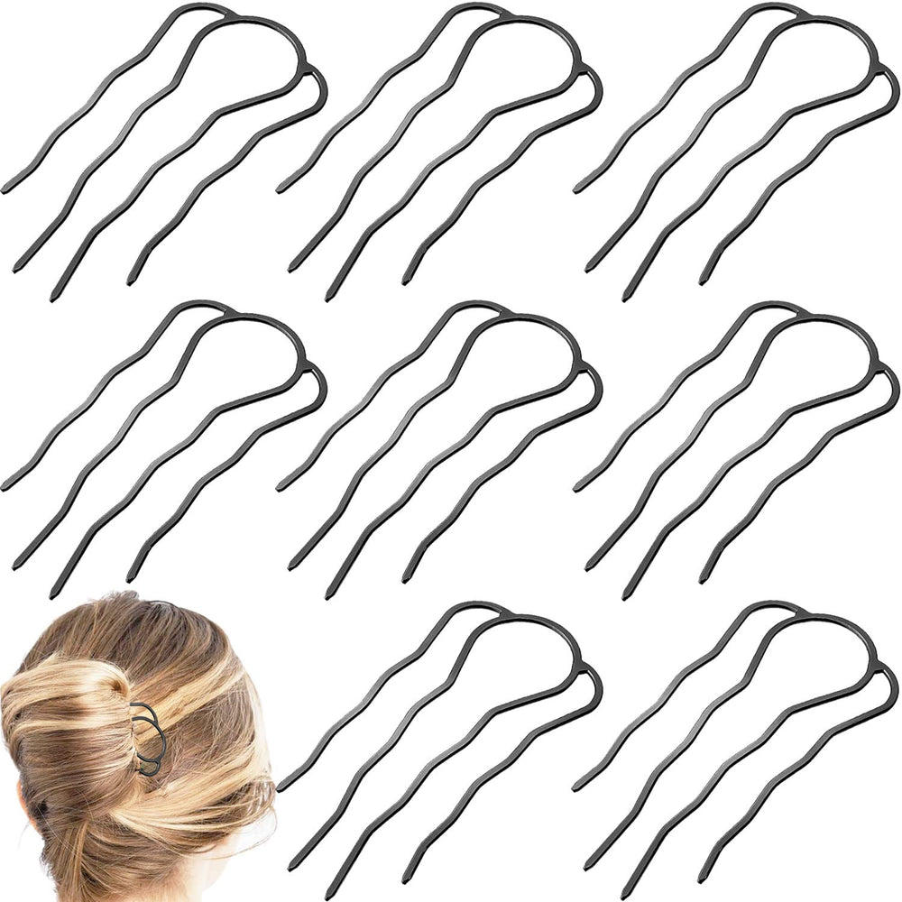 Boyivi 8-piece side combs for secure bun styling and versatile updos.