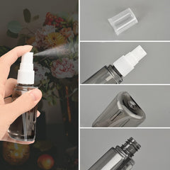 Bpluma clear bottle set shows contents at a glance.