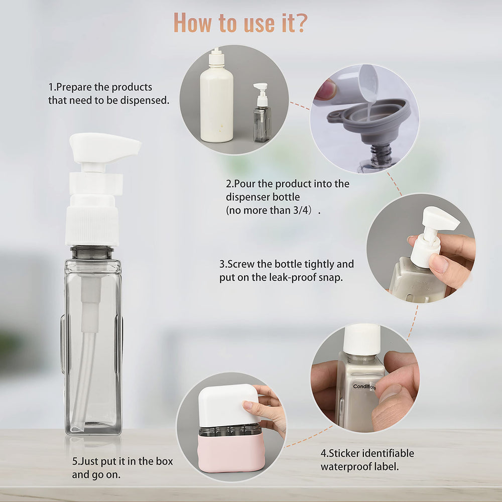Bpluma screw-cap bottles ensure tight seals to prevent leaks.