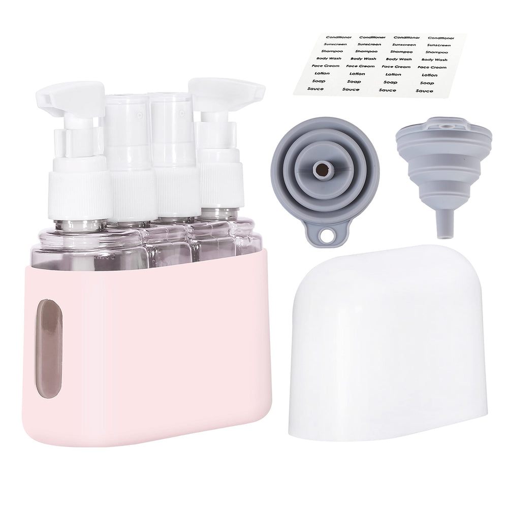 Bpluma travel bottles with leakproof design for spill-free packing.