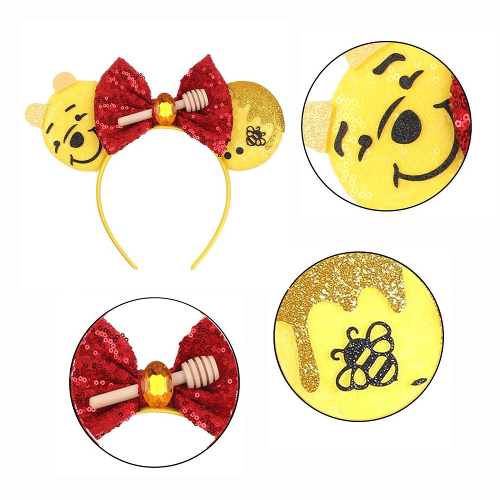 Detalle 3D de orejas abeja en diadema BPNHNA para cosplay