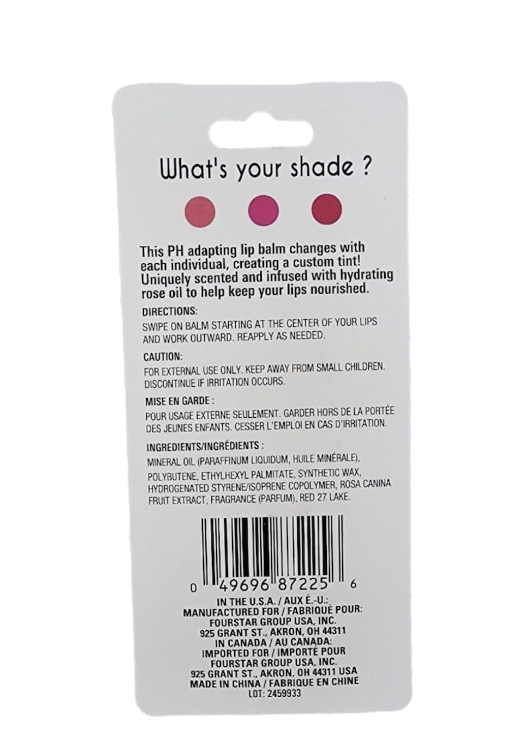 b.pure bálsamo labial rosa: empaque elegante para viaje.