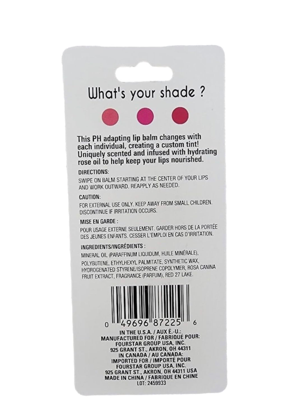 b.pure bálsamo labial rosa: empaque elegante para viaje.