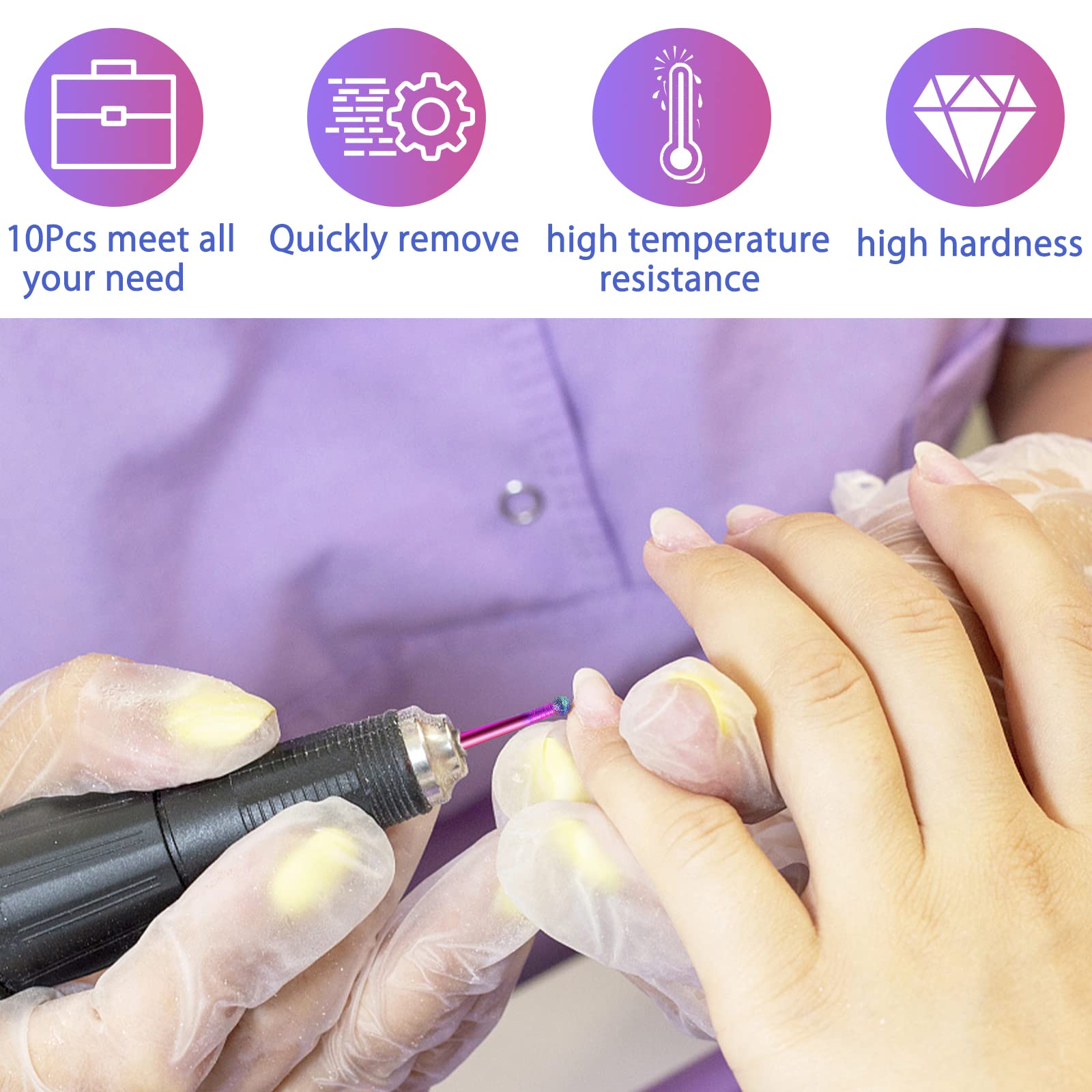 BQAN flat-head carbide bit for surface smoothing and polishing.