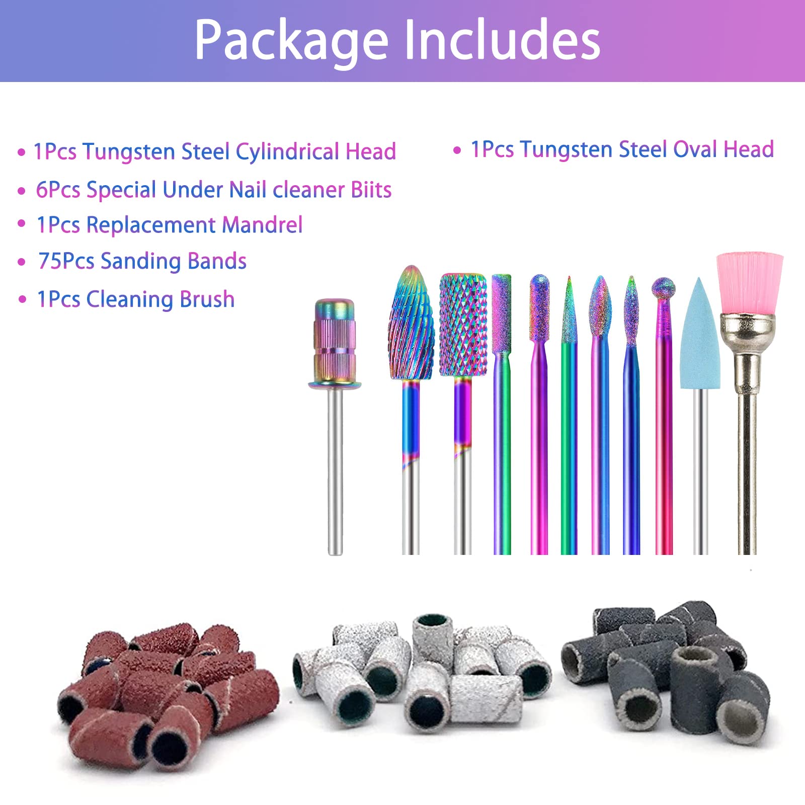 BQAN tapered-point carbide bit for detailed sculpting and beveling.