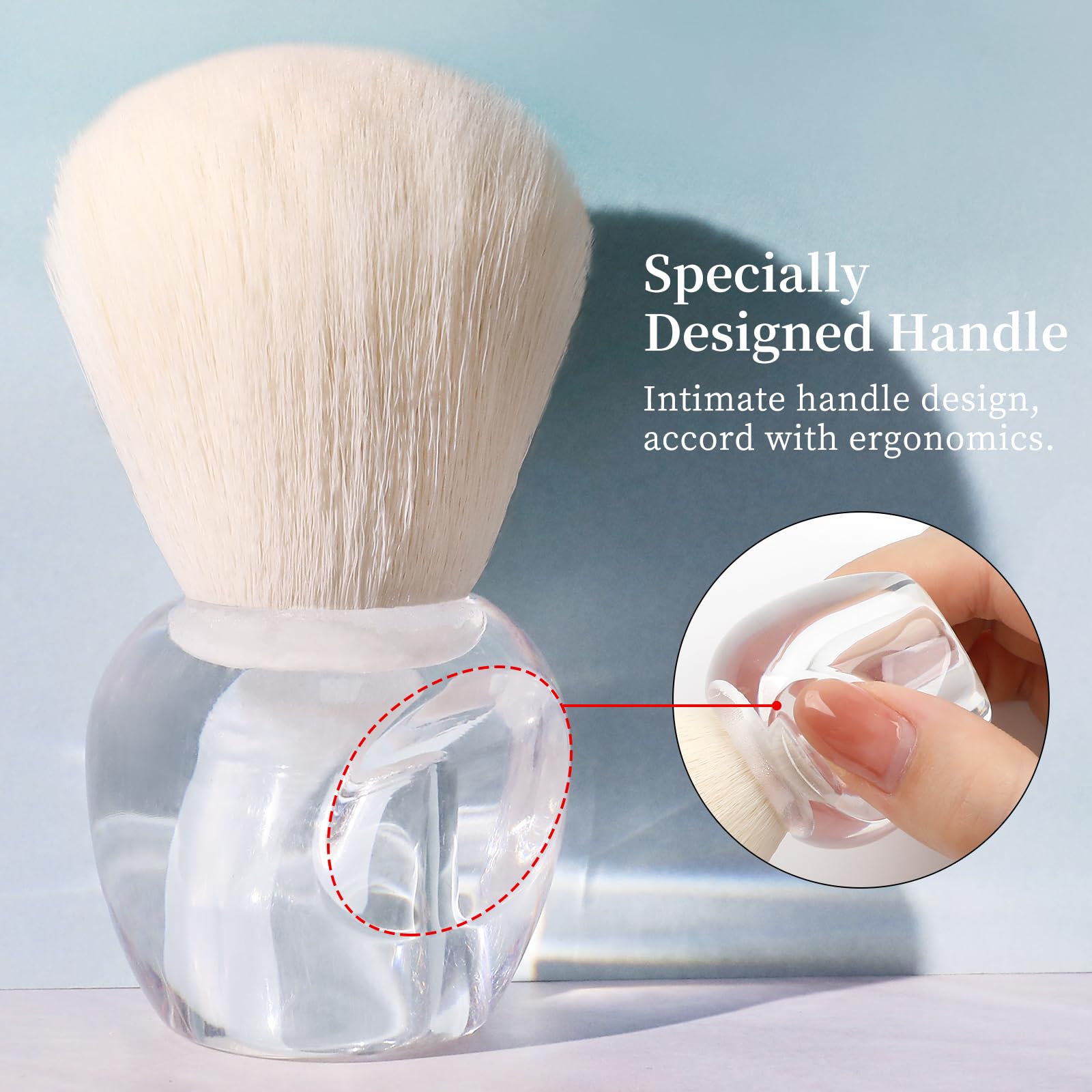 BQAN Nail Dust Brush helps clean nail art dust from nails and counters.